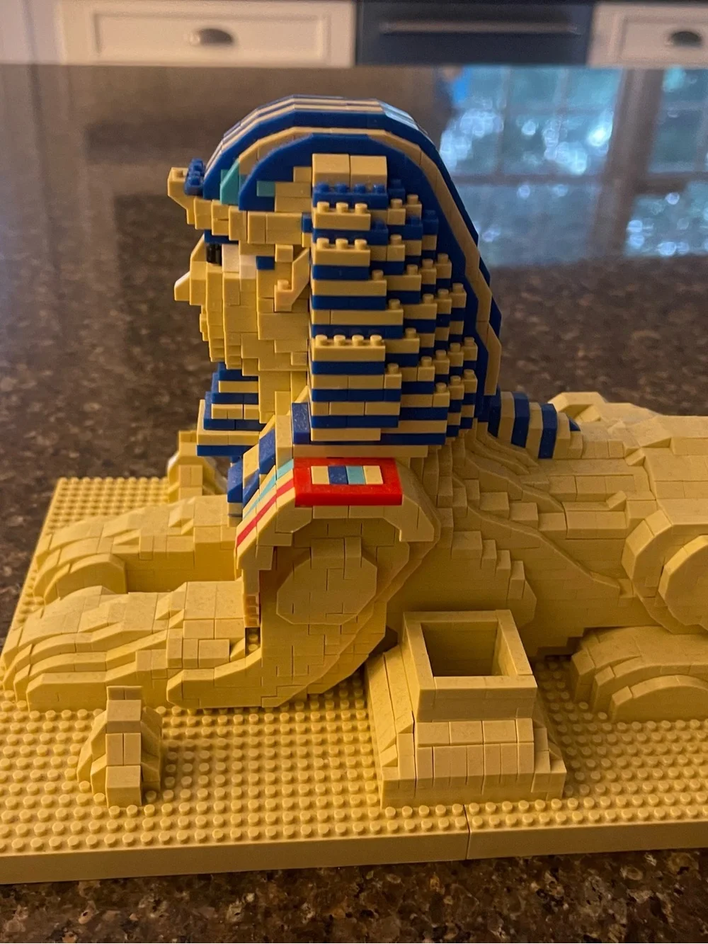 TzFioy Great Sphinx of Giza Micro-Brick Building Set (2,732 Pcs) — Built, Comple